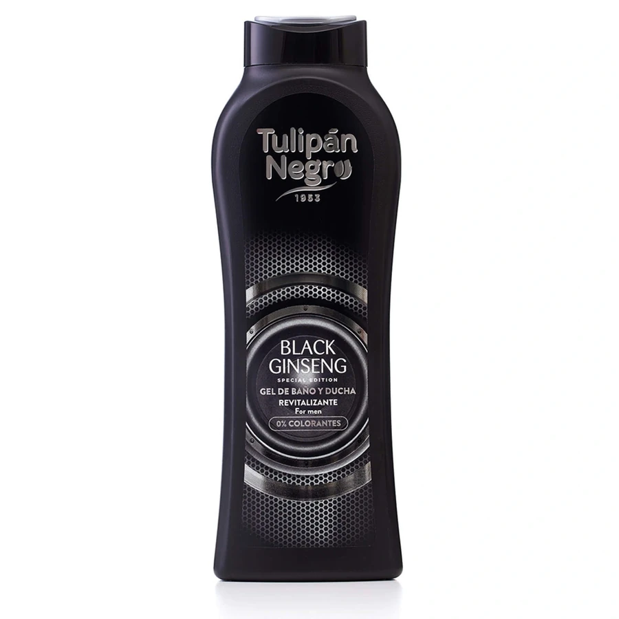 Гель для душу для чоловіків Tulipan Negro Shower Gel for Men Black Ginseng Чорний женьшень 650 мл