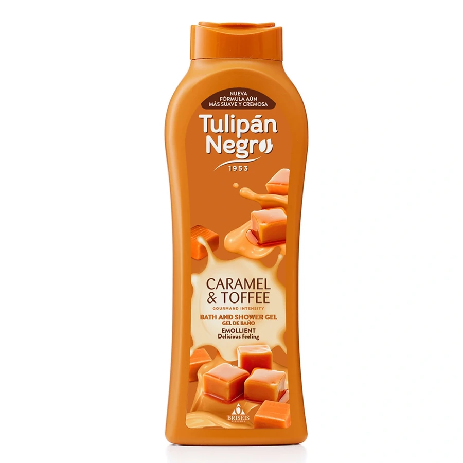Гель для душу Tulipan Negro Shower Gel Caramel & Toffee Карамель та ірис Тоффі 650 мл