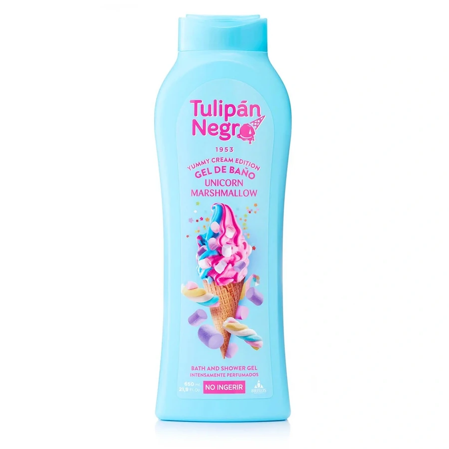 Гель для душу Tulipan Negro Shower Gel Yummy Cream Unicorn Marshmallow Зефірний єдиноріг 650 мл