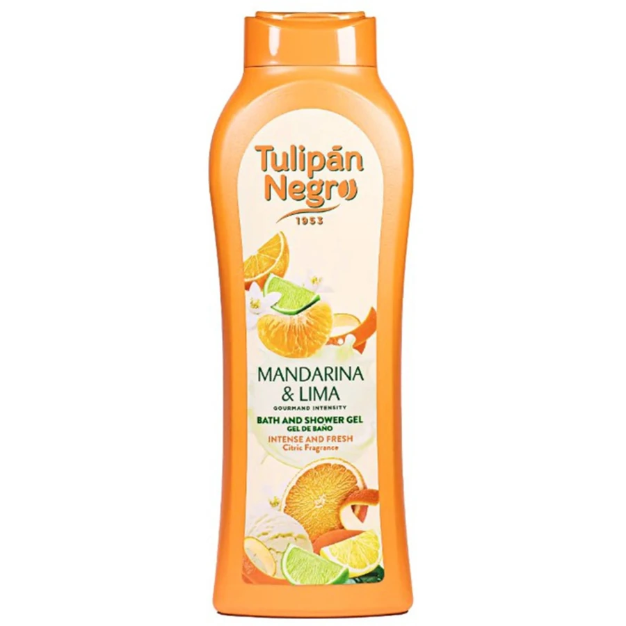 Гель для душу Tulipan Negro Shower Gel Mandarin & Lime Мандарин та лайм 650 мл