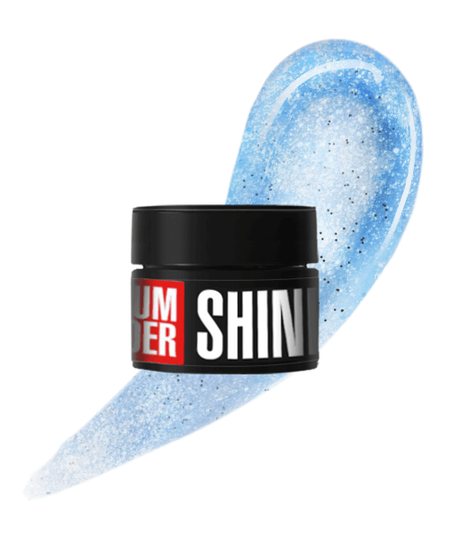 Моделюючий гель з блискітками Kodi Medium Builder Shine Gel 05 світло-блакитний 13 г