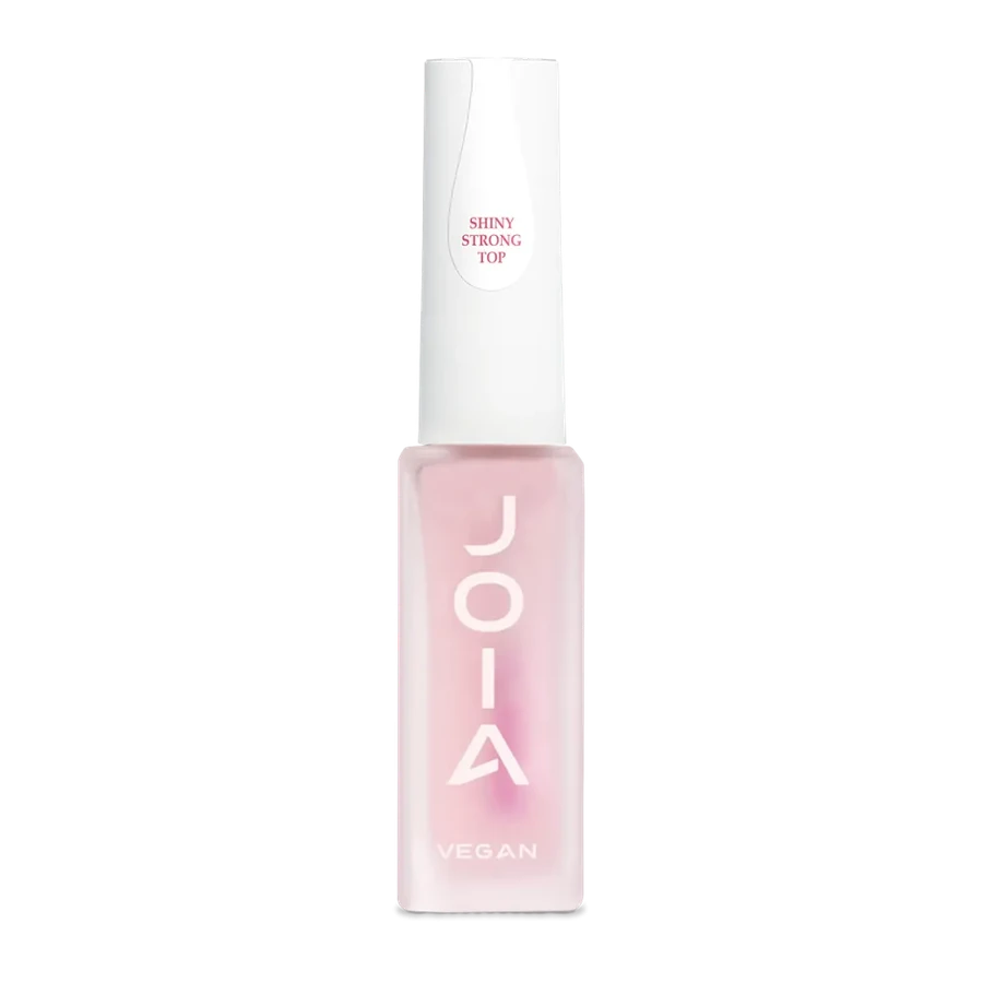 Блискуче довготривале топове покриття для лаку JOIA Vegan Shiny Strong Top 8 мл