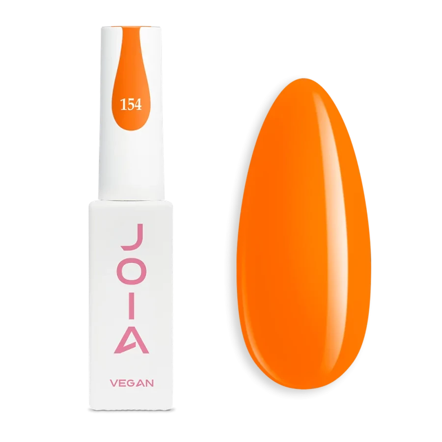 Гель-лак JOIA Vegan 154 помаранчевий, емаль 6 мл
