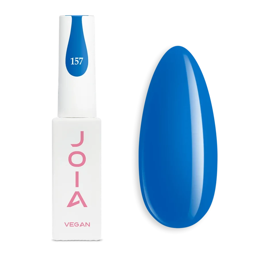 Гель-лак JOIA Vegan 157 синій, емаль 6 мл