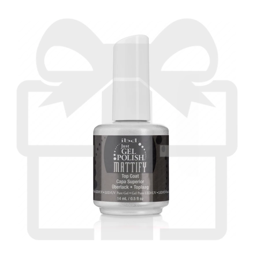 IBD ПОДАРУНОК! IBD Just Gel Матовий топ для гель-лаку / Mattify Top Coat 14 мл