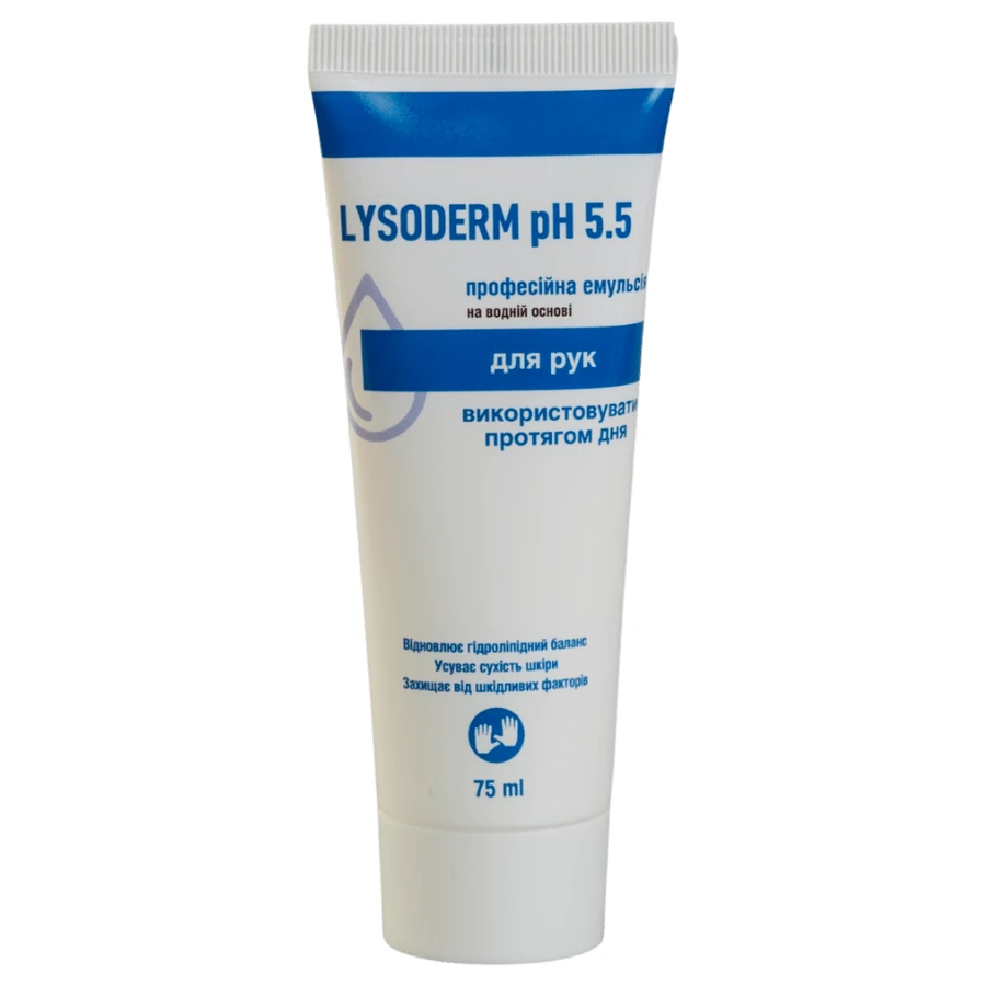 Крем для рук "Лізодерм рН 5,5" Lysoform Lysoderm pН 5,5 75 мл