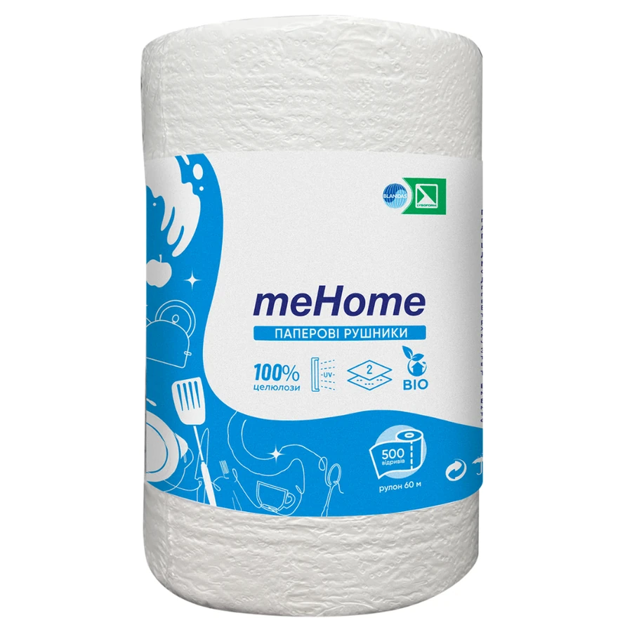 Паперові рушники в рулоні Lysoform meHome Paper Towels 60 м