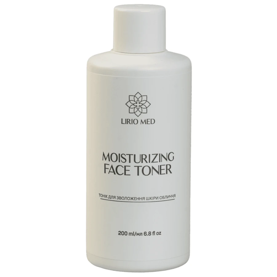 Тонік для зволоження шкіри обличчя Lirio Med Moisturizing Face Toner 200 мл
