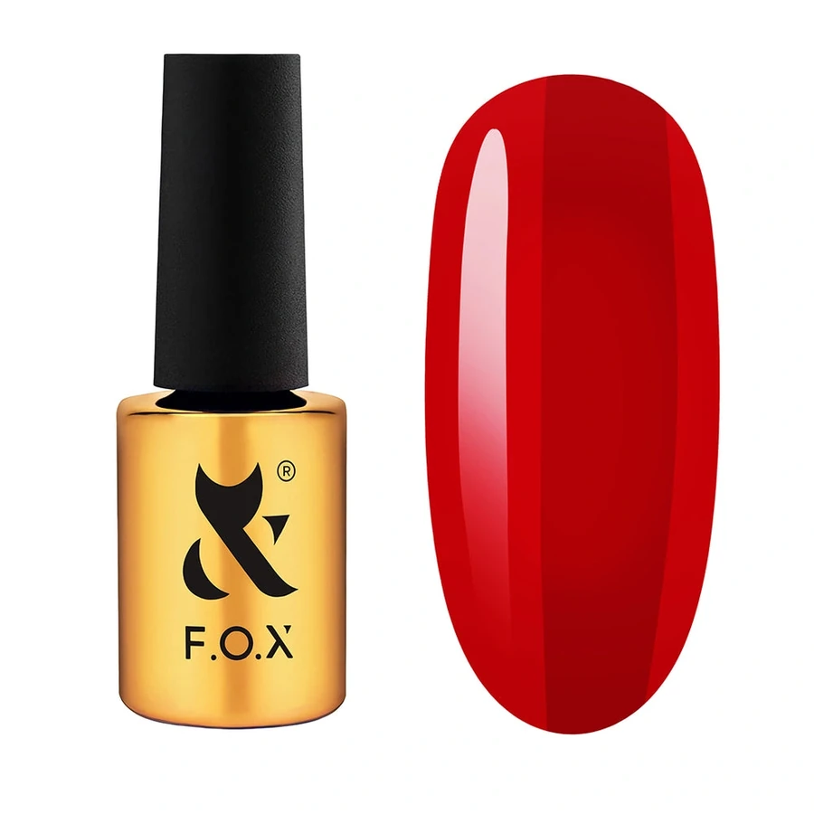 Гель-лак FOX Lipstick Collection 005 Rouge Fever класичний карміновий, емаль 7 мл