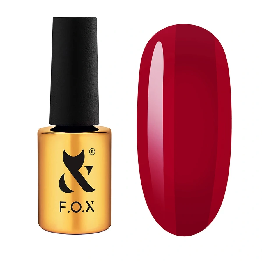 Гель-лак FOX Lipstick Collection 007 Sangria насичений винний, емаль 7 мл