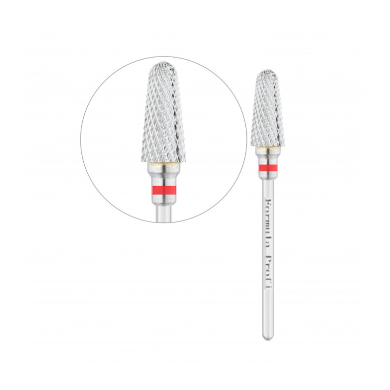 Фреза твердосплавна Конус напівсферичний Formula Profi Carbide Nozzle 100-1040 червона, середня жорсткість