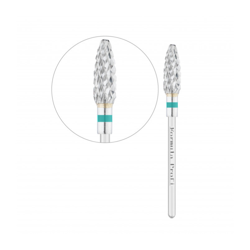 Фреза твердосплавна кукурудза міні Formula Profi Carbide Nozzle 100-1047 зелена, грубий абразив