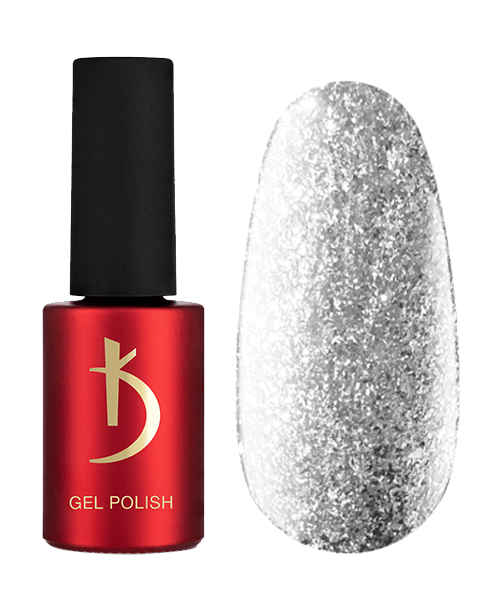 Гель-лак Kodi Gel Polish GL04 холодний срібний, зі щільним металевим переливом 7 мл