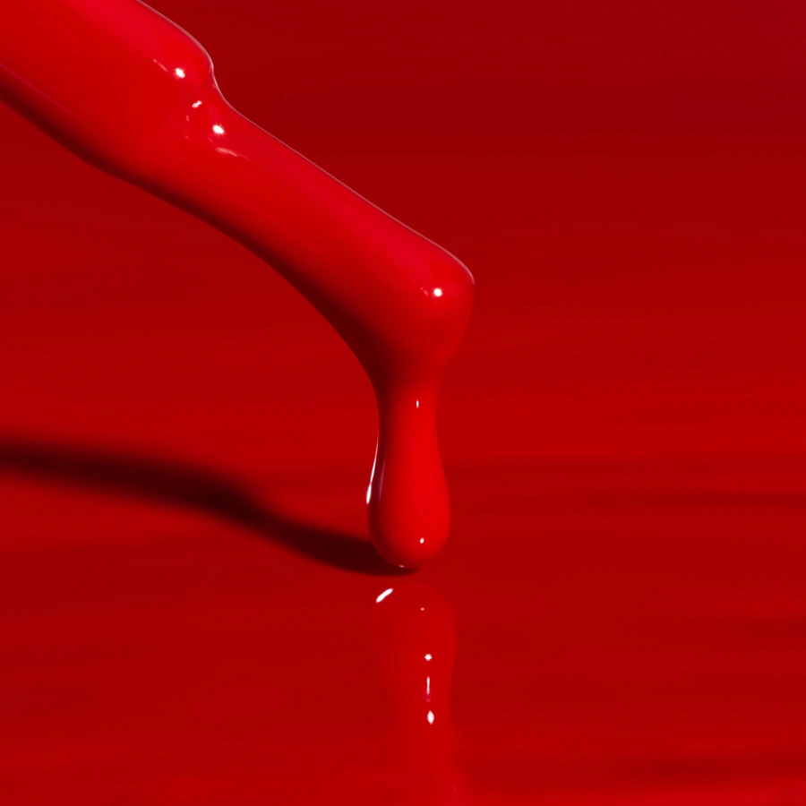 Гель-лак Kodi Gel Polish R95 насичений червоний з теплим підтоном, емаль 7 мл