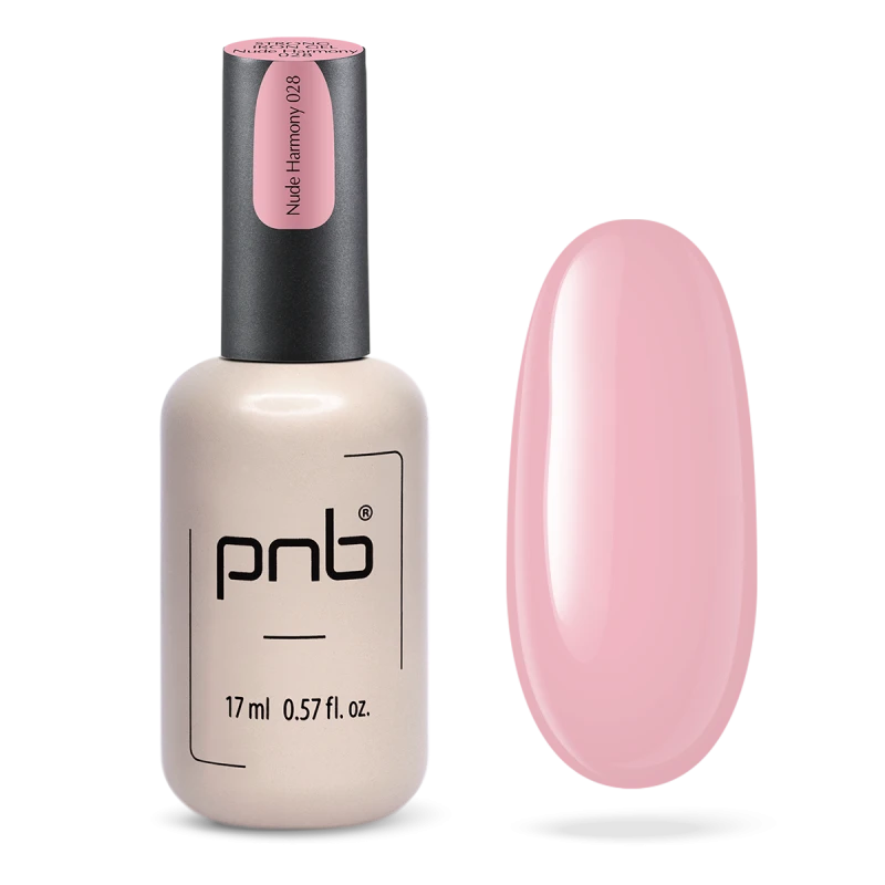 Гель конструюючий екстра-стійкий PNB Strong Iron Gel 028 Nude Harmony нюдовий рожево-бежевий 17 мл