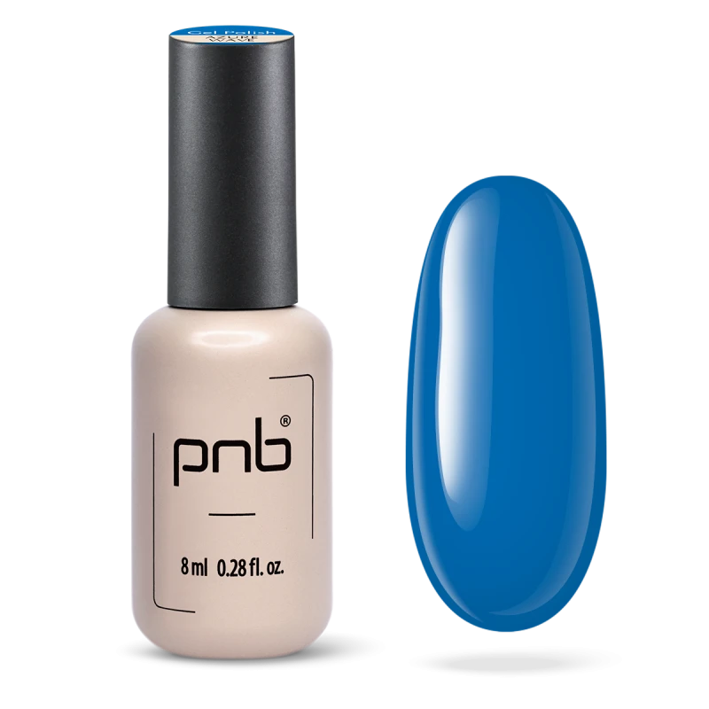 Гель-лак PNB Azure Wave приглушений синій, емаль 8 мл