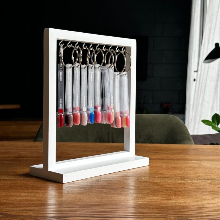 Підставка для палітр дерев&rsquo;яна Nails Of The Day Wooden Stand for Tips White білий