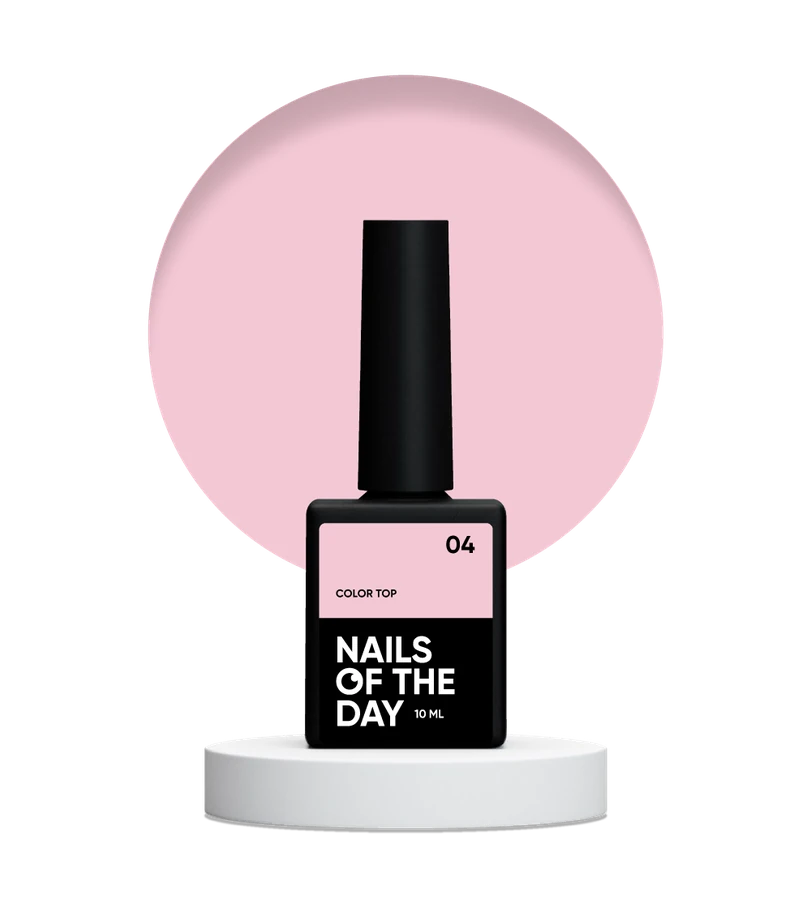 Камуфлюючий топ без липкого шару Nails Of The Day Color Top №04 світло-бежевий 10 мл