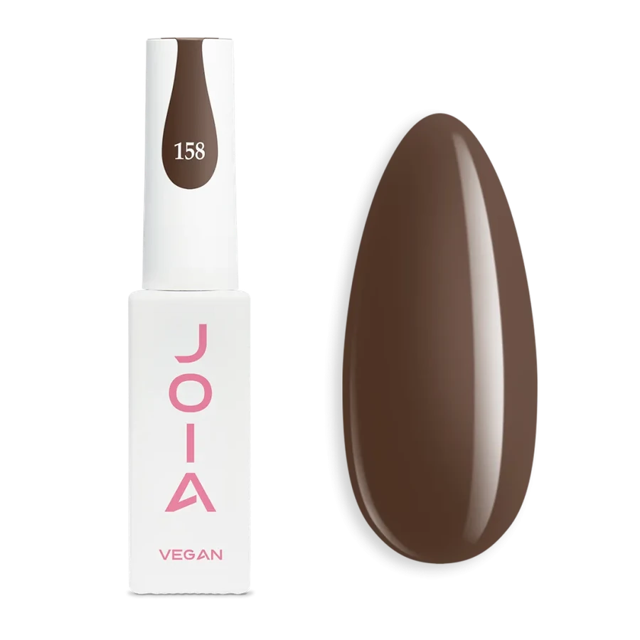 Гель-лак JOIA vegan 158 шоколадний, емаль 6 мл