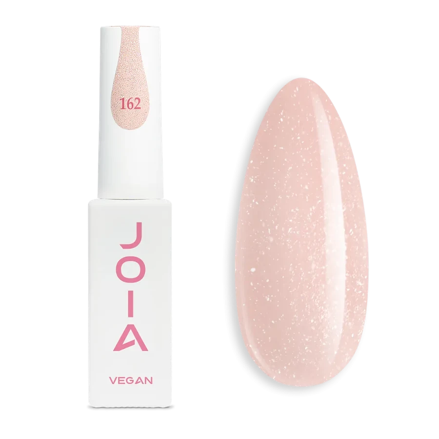 Гель-лак JOIA vegan 162 ніжно-персиковий, з мікроблискітками 6 мл