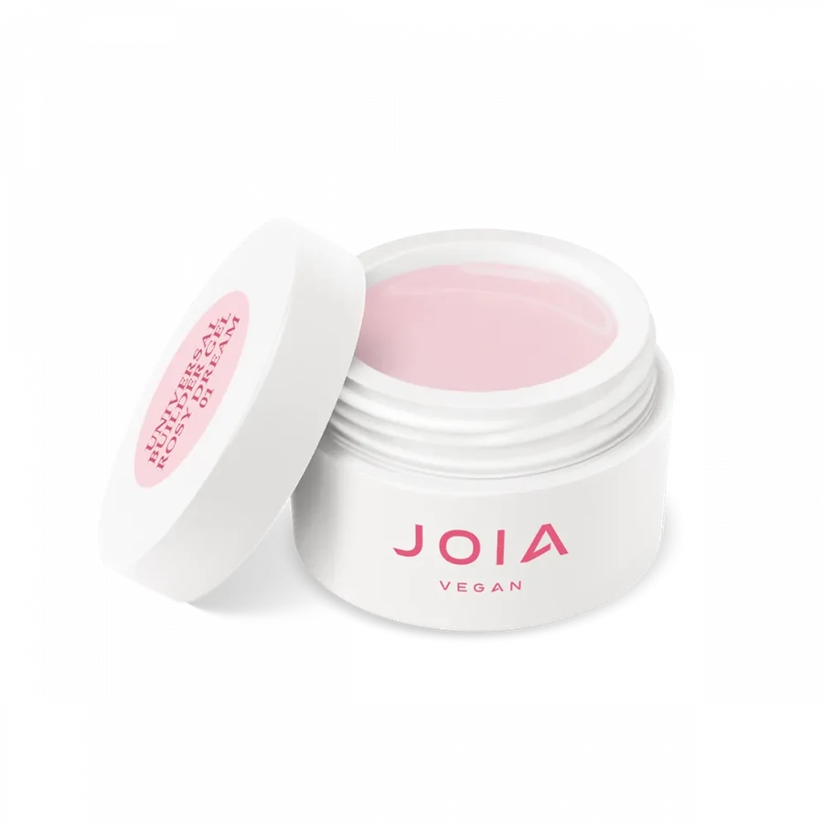 Універсальний моделюючий гель JOIA vegan Universal Builder Gel 01 Rosy Dream пильно-рожевий 15 мл