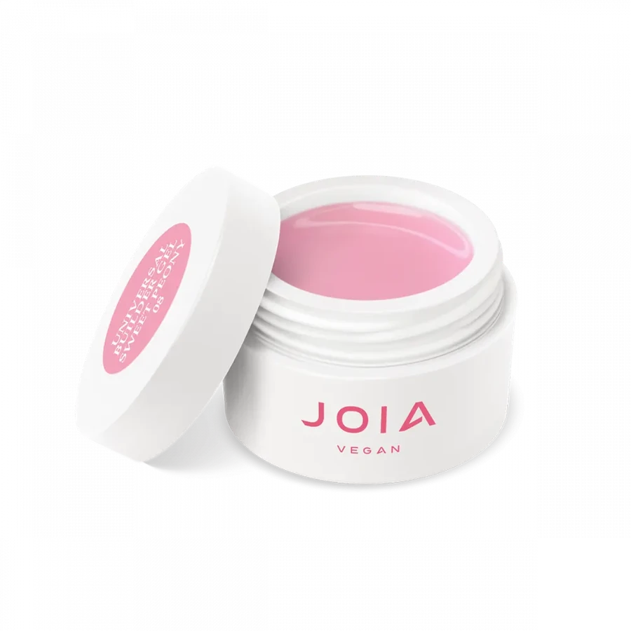 Універсальний моделюючий гель JOIA vegan Universal Builder Gel 08 Sweet Peony молочно-рожевий 15 мл
