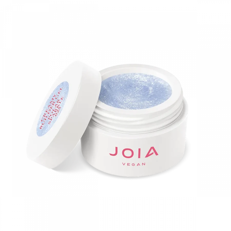 Моделюючий гель JOIA vegan Creamy Builder Gel 025 Polar Sparkle фіолетовий аметист, з переливами 15 мл