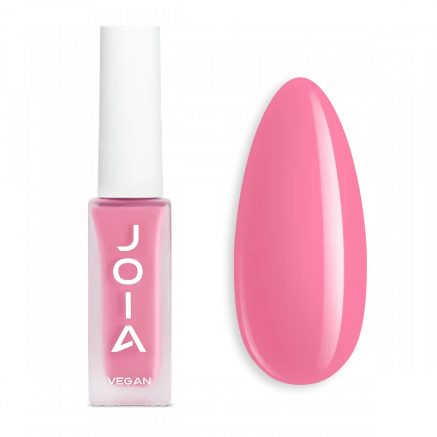 Лак для нігтів JOIA vegan Nail Сare Polish 4in1 №06 Pink Voltage яскраво-рожевий 8 мл