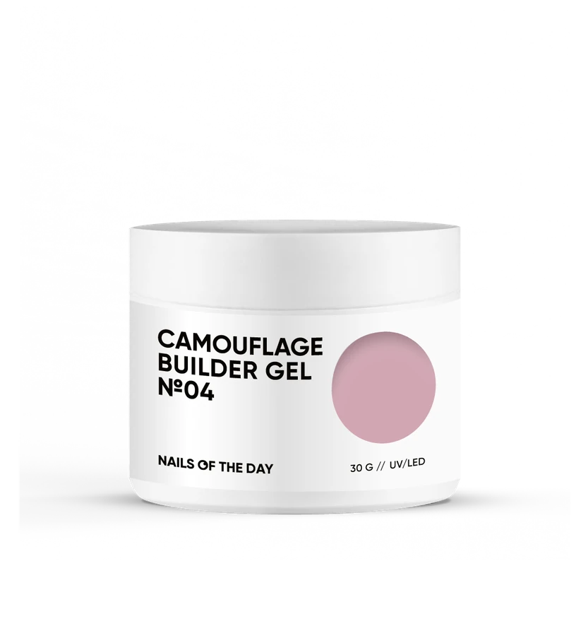 Камуфлюючий будівельний гель для нігтів Nails Of The Day Camouflage Builder Gel №04 нюдовий 30 мл