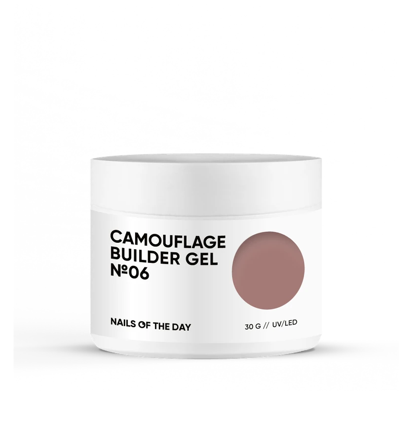 Камуфлюючий будівельний гель для нігтів Nails Of The Day Camouflage Builder Gel №06 коричневий 30 мл