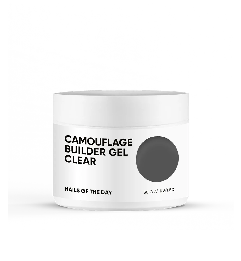 Густий будівельний гель для нігтів Nails Of The Day Camouflage Builder Gel Сlear прозорий 30 мл