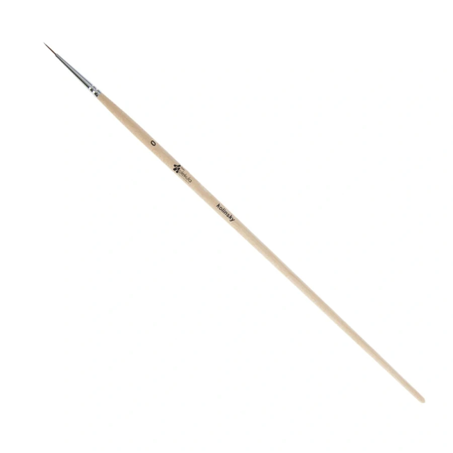 Пензлик для малювання Molekula Natural Paint Brush №0 натуральна білка