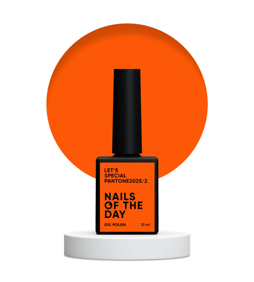 Гель-лак Nails Of The Day Let’s special Pantone 2025/02 яскравий помаранчевий, неоновий 10 мл
