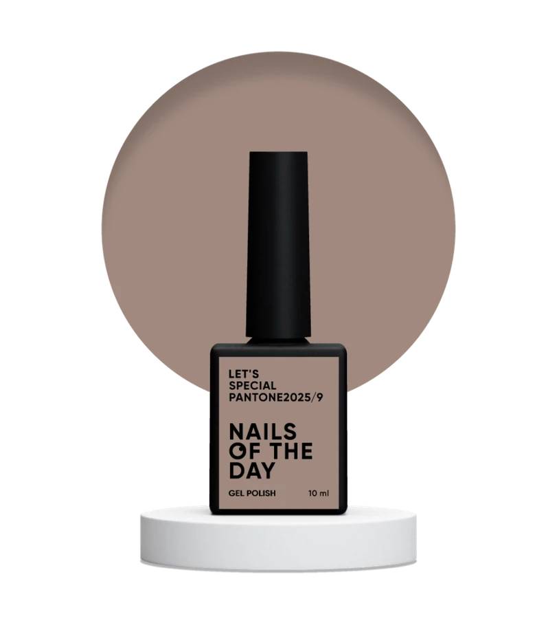 Гель-лак Nails Of The Day Let’s special Pantone 2025/09 холодний кавово-бежевий, емаль 10 мл