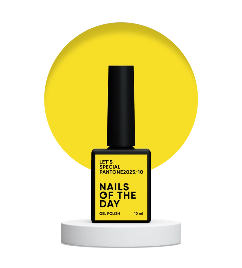Гель-лак Nails Of The Day Let’s special Pantone 2025/10 сонячний жовтий, емаль 10 мл