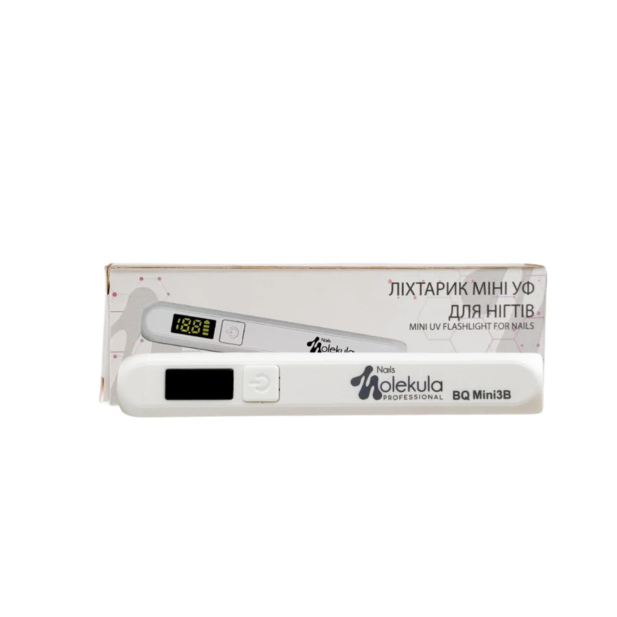Міні УФ-світлодіодний ліхтарик для манікюру Molekula UV Flashlighting for Nails BQ Mini 3B 3 Вт
