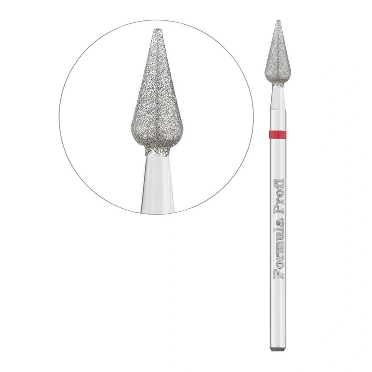 Фреза алмазна полум`я тупе Formula Profi Diamond Nozzle Red червона, м`яка жорсткість 5.0 мм