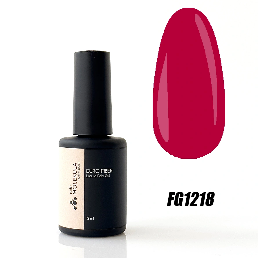 Molekula Euro Fiber Liquid Poly Gel FG1218 Wild Cherry 12 мл