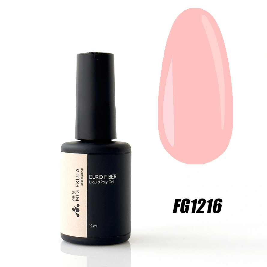 Molekula Euro Fiber Liquid Poly Gel FG1216 Cherry Blossom 12 мл