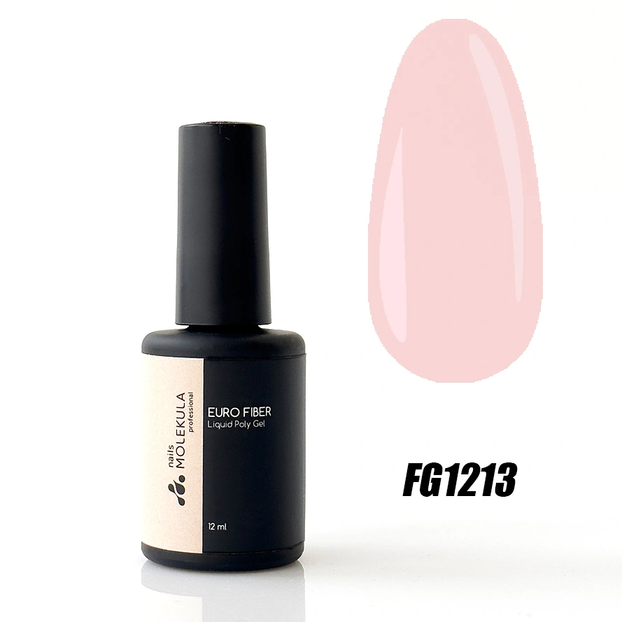 Molekula Euro Fiber Liquid Poly Gel FG1213 Rose Quartz 12 мл