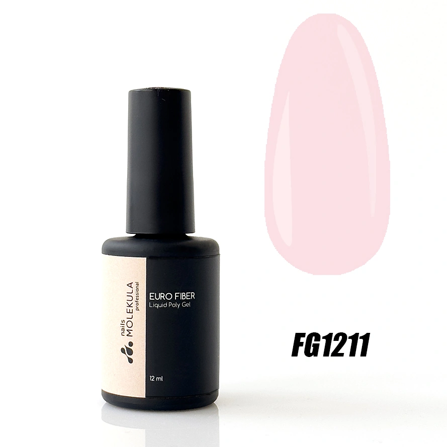 Molekula Euro Fiber Liquid Poly Gel FG1211 Pale Lilac 12 мл