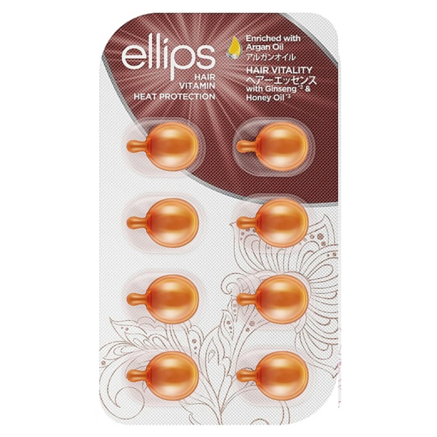 Ellips Hair Vitamin Hair Vitality with Ginseng & Honey Oil 8x1 мл з женьшенем та медом