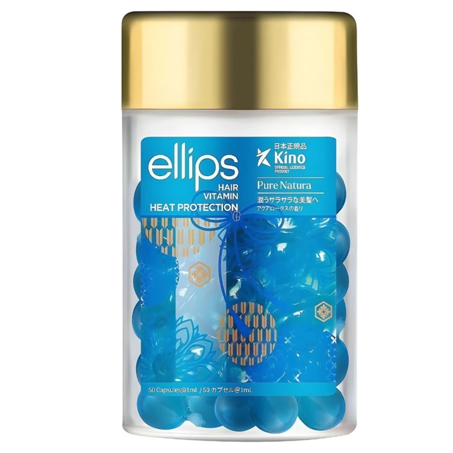 Капсули для волосся "Сила лотосу" Ellips Hair Vitamin Heat Protection 50x1 мл