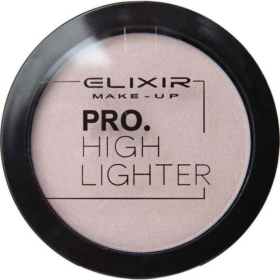 Хайлайтер компактний для обличчя Elixir Pro. Highlighter 433 Champagne