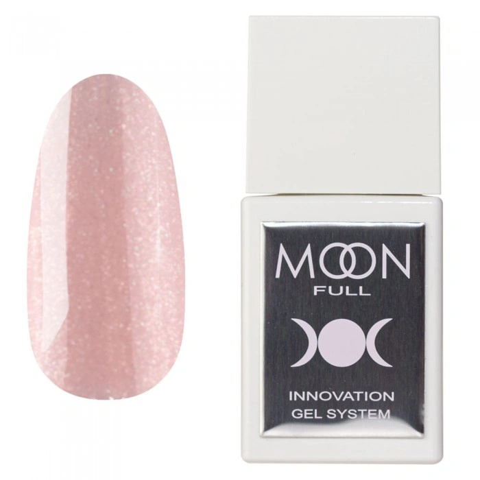 Рідкий гель для укріплення та моделювання MOON FULL Liquid Builder Gel Shimmer №BG60 рожевий, з шиммером 15 мл