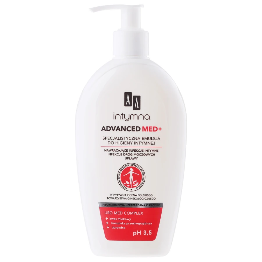 Емульсія для інтимної гігієни AA cosmetics Advanced Med+ pH 3,5 300 мл