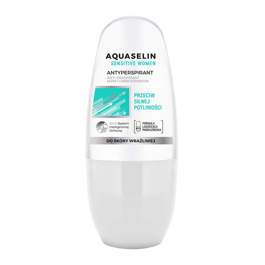 Жіночий антиперспірант проти підвищеної пітливості AQUASELIN Sensitive Women Antyperspirant для чутливої шкіри 50 мл