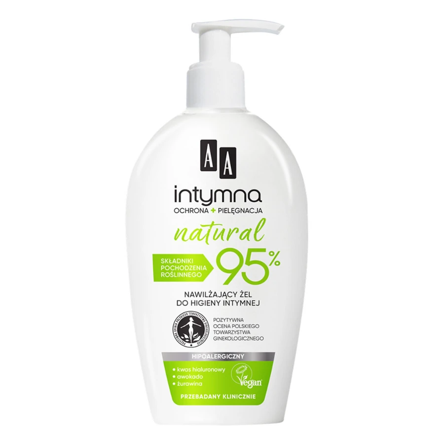 Міцелярний гель для інтимної гігієни AA cosmetics Intymna Natural 95% 300 мл