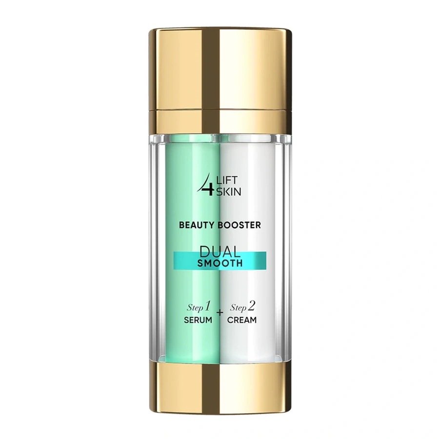 Сироватка з ніацинамідом + крем із SPF 30+ 2 в 1 Lift4Skin Beauty Booster Dual Smooth 10% Niacynamid Serum + Cream SPF30+ 2x15 мл
