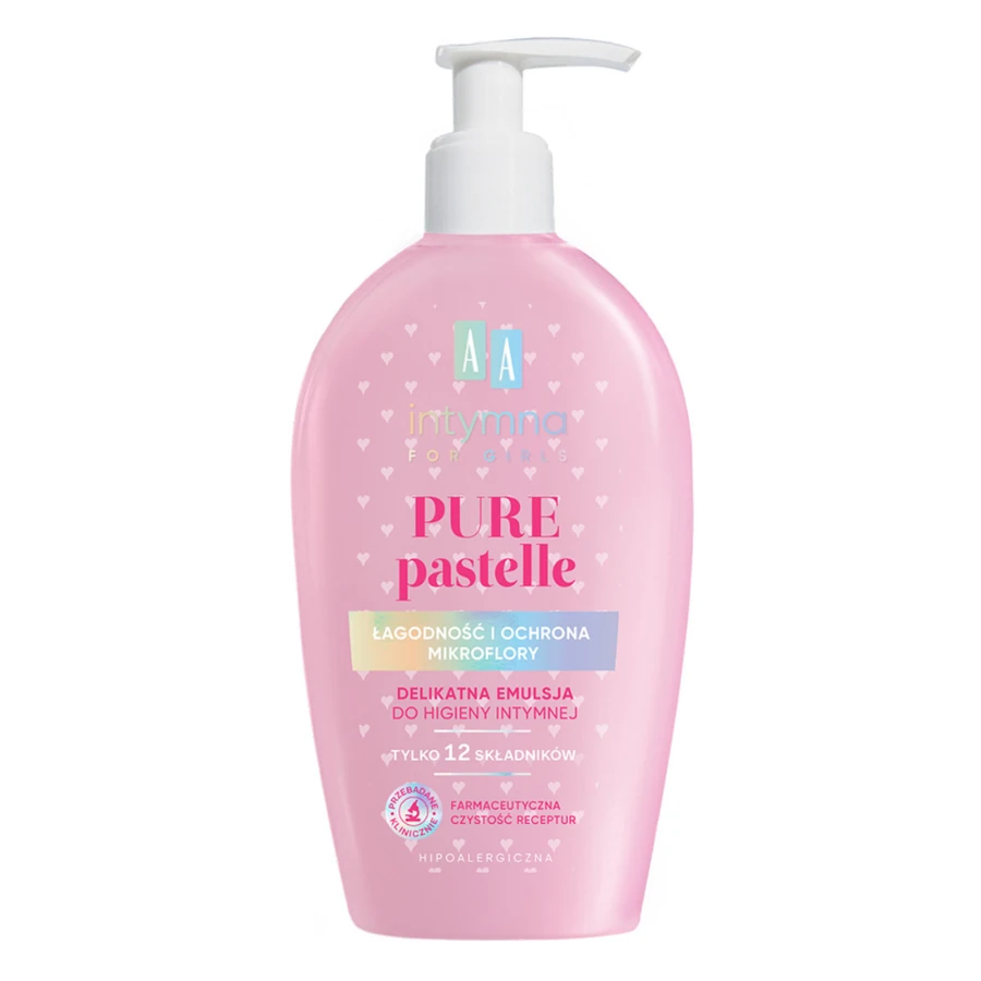 Делікатна емульсія для інтимної гігієни AA cosmetics Intymna Pure Pastelle For Girls 300 мл